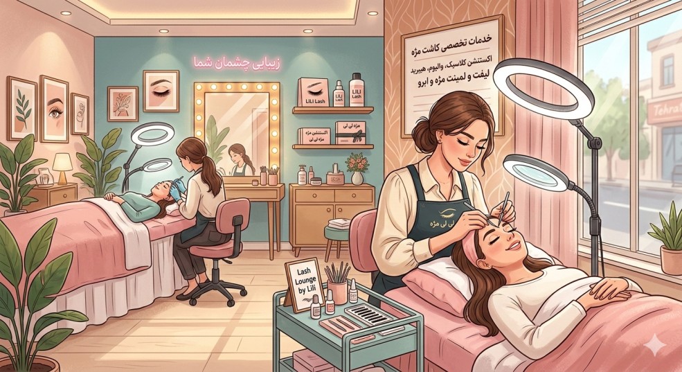 متن زیبا برای تبلیغ کاشت مژه
